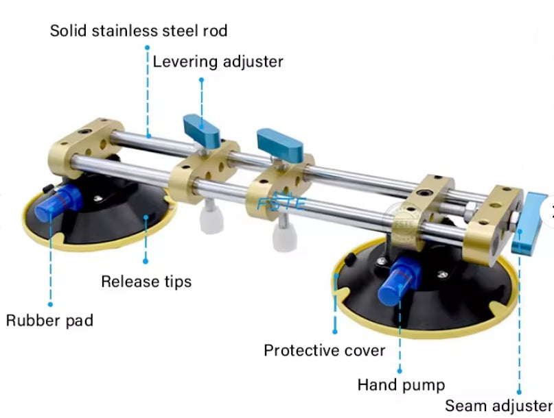 6" Tile Seam Setter - Suction Cup - Vaccessories