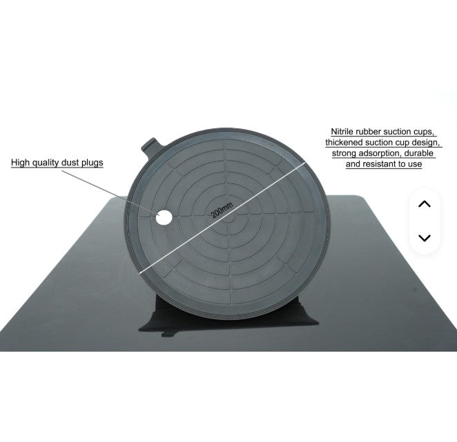8" Electric Suction Cup 150kg Closed Handle - Vaccessories